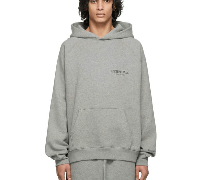 Fear of God FOG Essentials Core Collection Hoodie Dark Heather Sz(XL ...