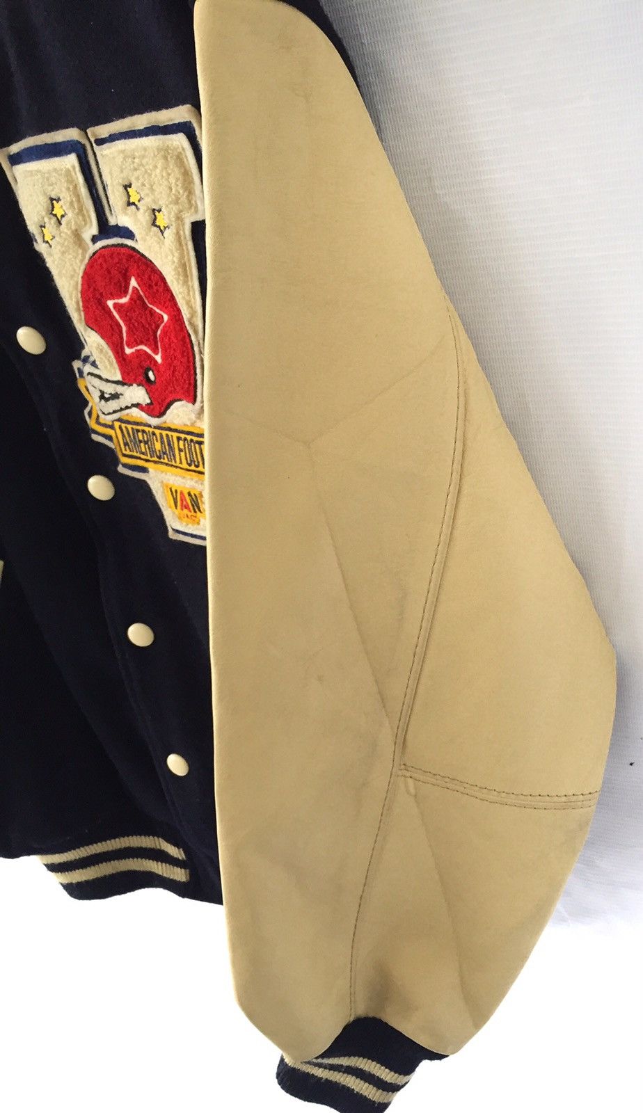 Japanese Brand Vintage Van Jacket American Football Varsity Jacket Size US S / EU 44-46 / 1 - 8 Thumbnail