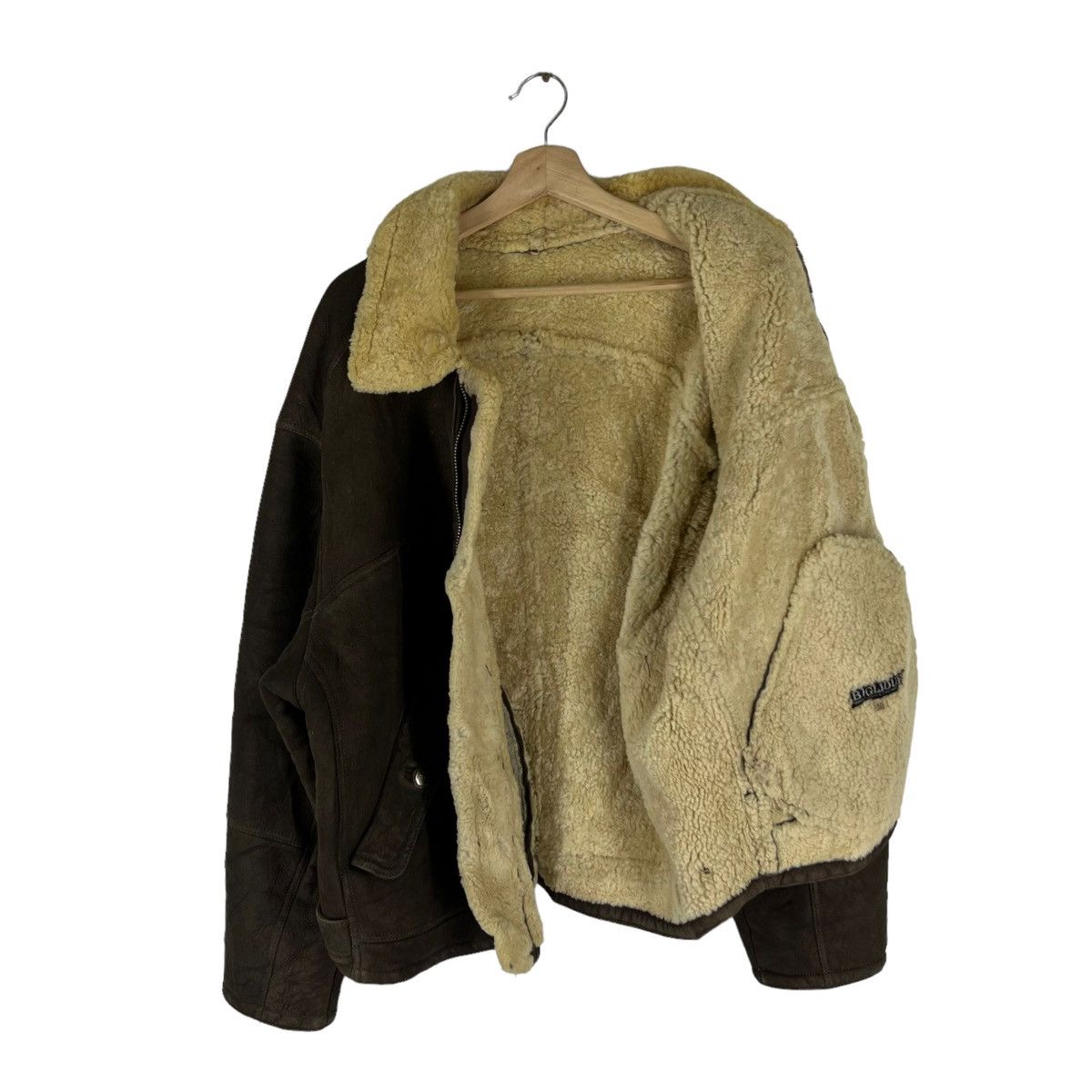 Japanese Brand VINTAGE BIGLIDUE LEATHER JACKET MINK FUR LINING MILITARY Size US M / EU 48-50 / 2 - 11 Thumbnail