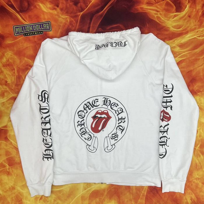 Foulard Chrome Hearts X The Rolling Stones 100% Soie - 41x41 Pouces, Rare, Neuf Sans étiquette