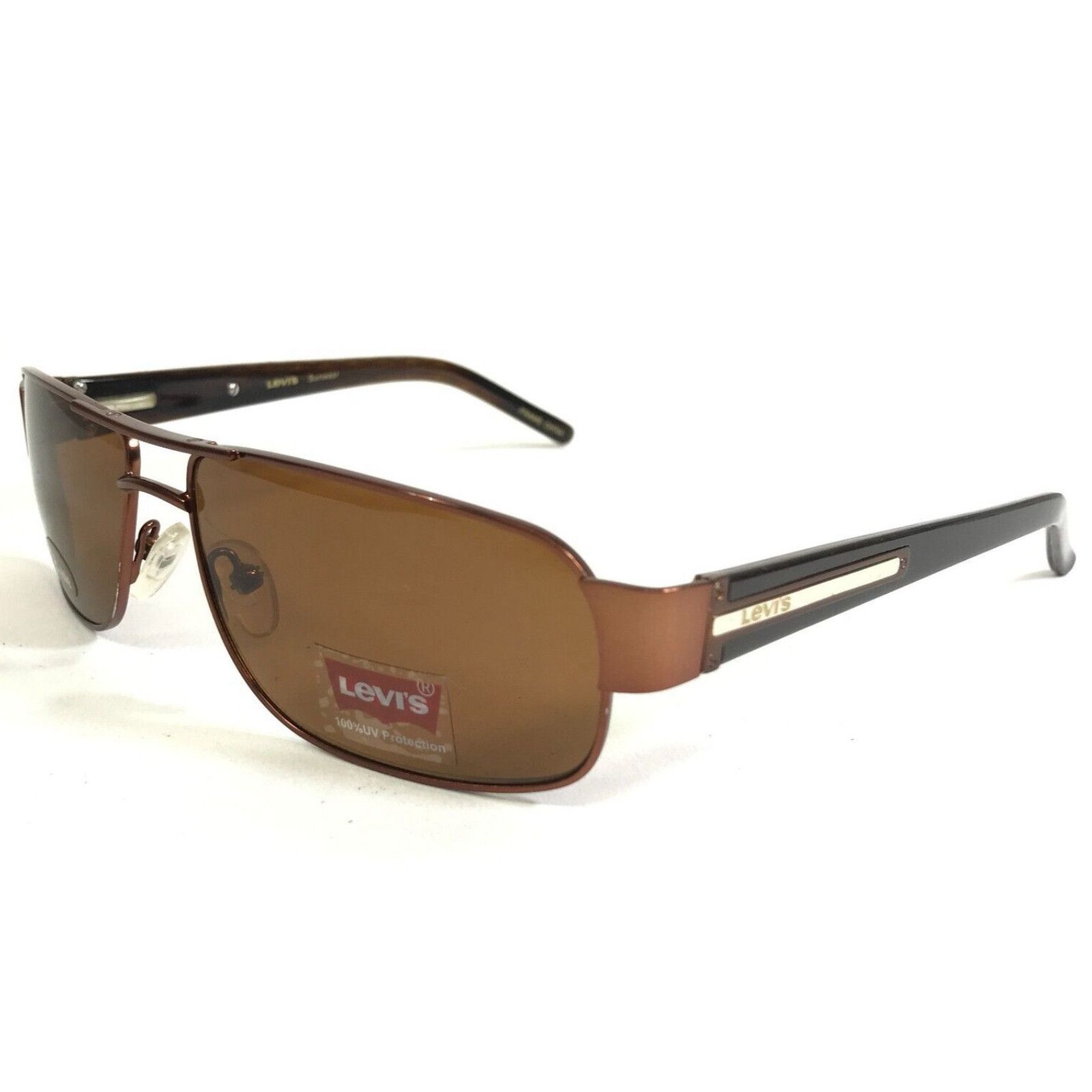 Levi's Levi's Sunglasses LSSUN 807-1 Black Brown Rectangular Frames ...