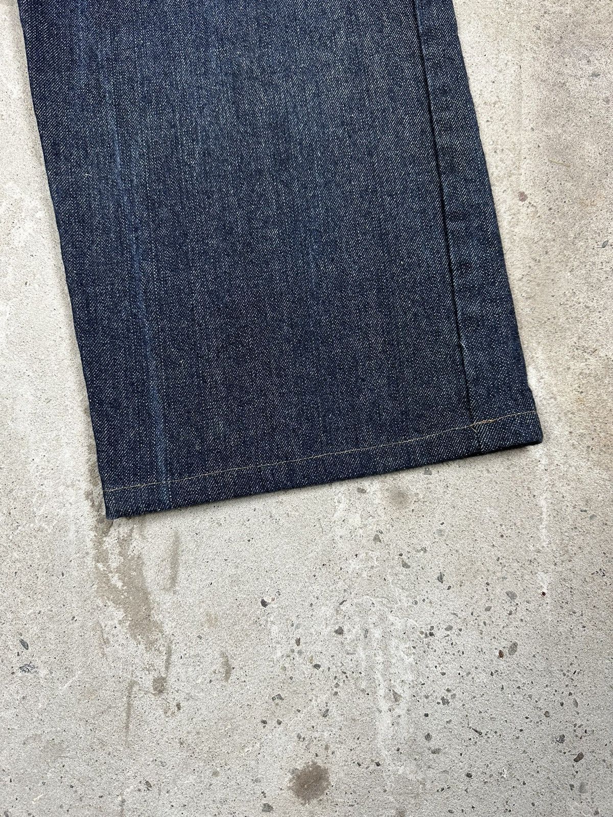 Ecko Unltd. × JNCO × Vintage Vintage y2k Ecko Unltd Baggy Navy Denim Pants Big Logo Size US 33 - 3 Thumbnail
