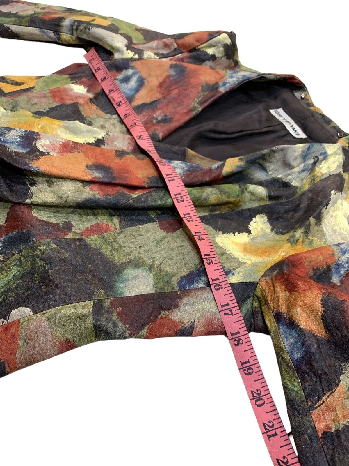 Issey Miyake RUNWAY AW1995 FLORAL ABSTRACT PATTERN LEATHER JACKET M Size M / US 6-8 / IT 42-44 - 6 Thumbnail