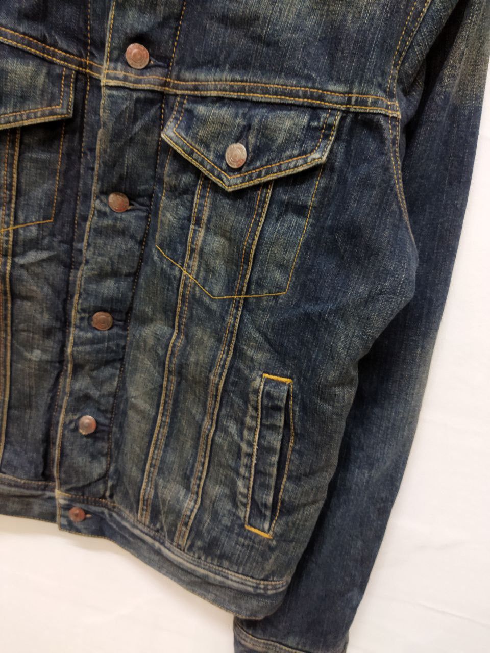Uniqlo UNIQLO Sherpa Just Fit Denim Jacket - Size L Size US L / EU 52-54 / 3 - 6 Thumbnail