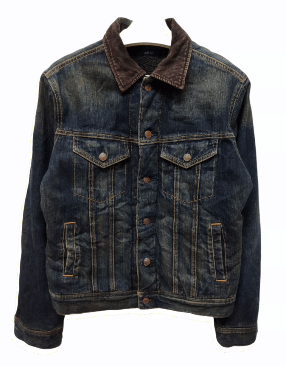 Uniqlo UNIQLO Sherpa Just Fit Denim Jacket - Size L Size US L / EU 52-54 / 3 - 1 Thumbnail