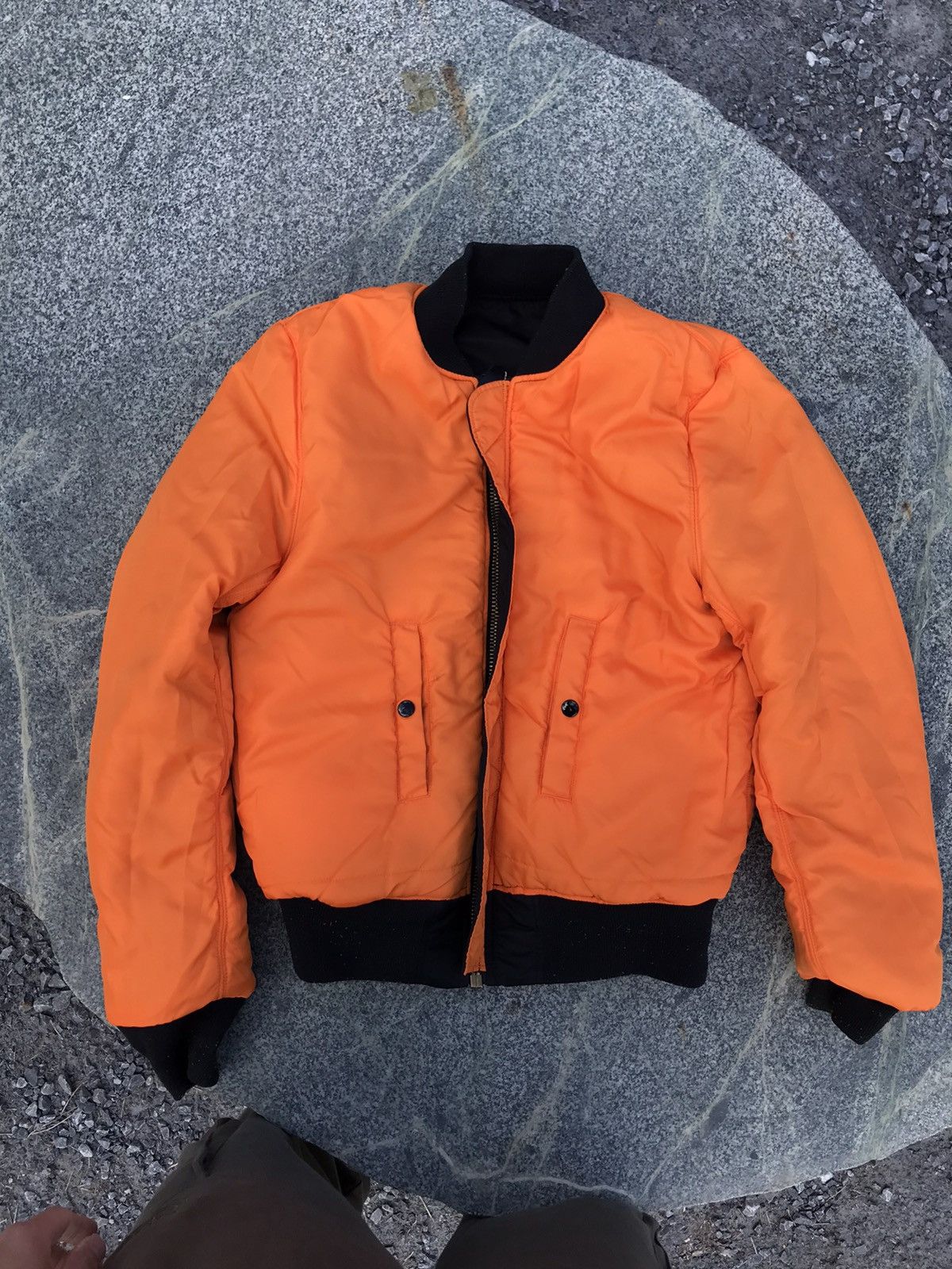 Alpha Industries × Vintage 🔥Alpha industries Flyers MA-1 man intermediate Bomber jacket Size US S / EU 44-46 / 1 - 2 Thumbnail