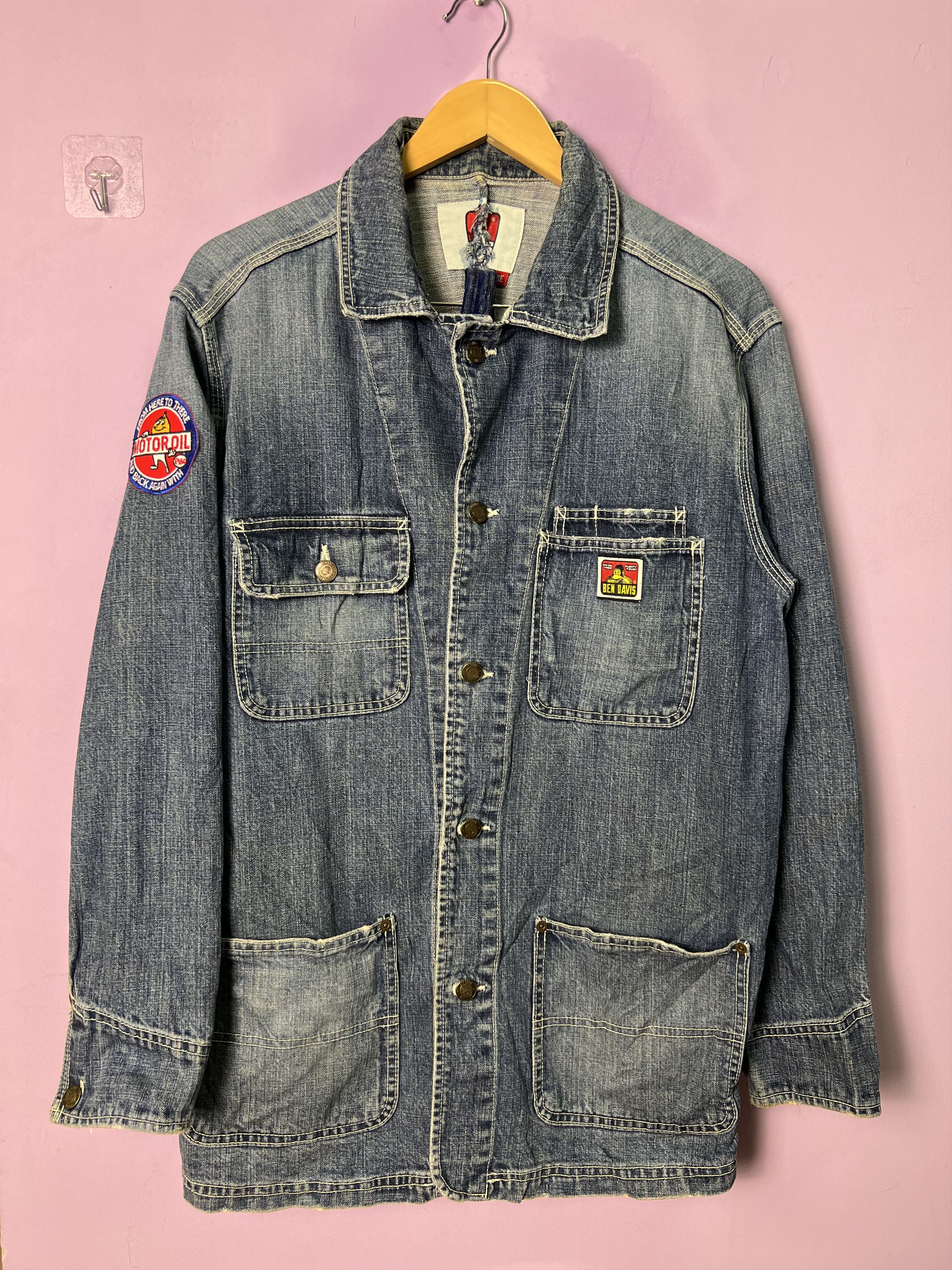 Ben Davis 🔥Rare Ben Davis Motor Oil Chore Jacket Size US M / EU 48-50 / 2 - 16 Thumbnail