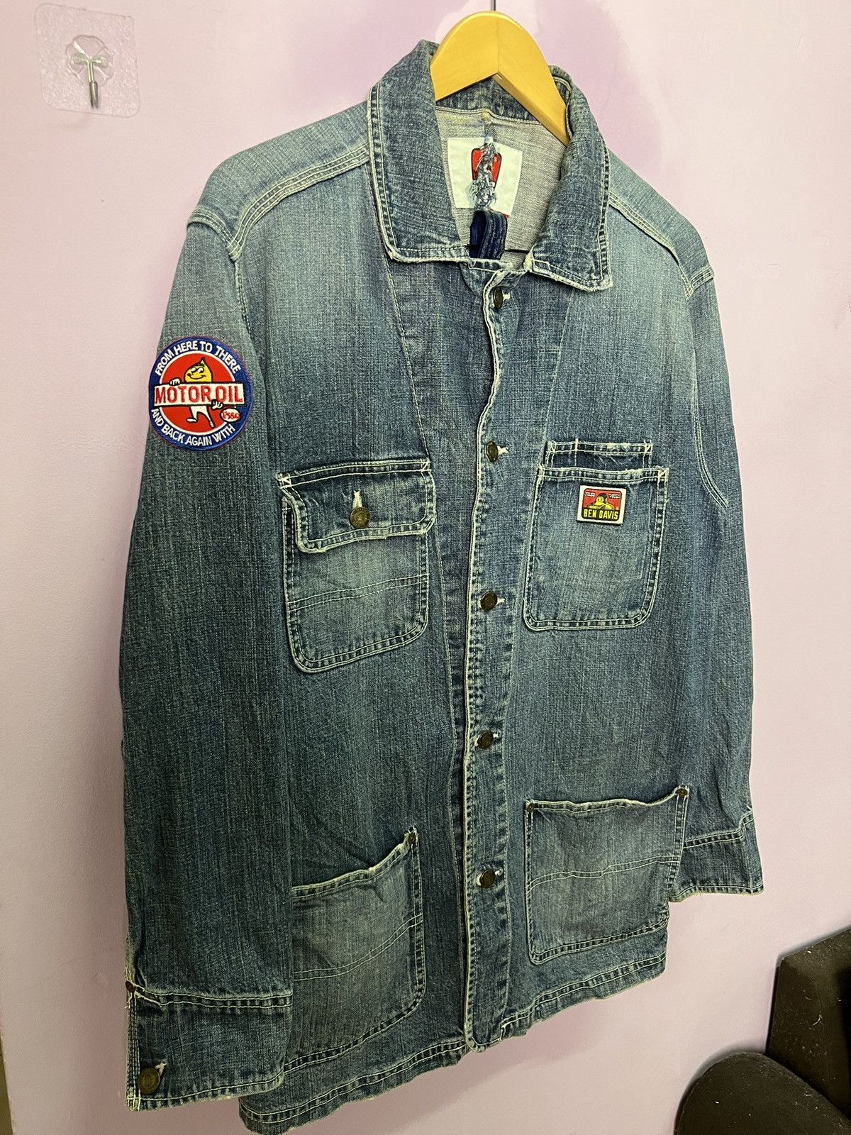 Ben Davis 🔥Rare Ben Davis Motor Oil Chore Jacket Size US M / EU 48-50 / 2 - 3 Thumbnail
