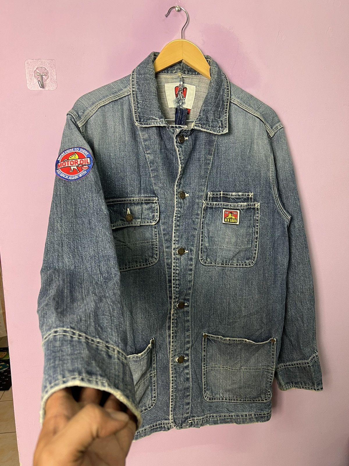 Ben Davis Streetwear Union Made Rare Ben Davis Motor Oil Chore Jacket Grailed