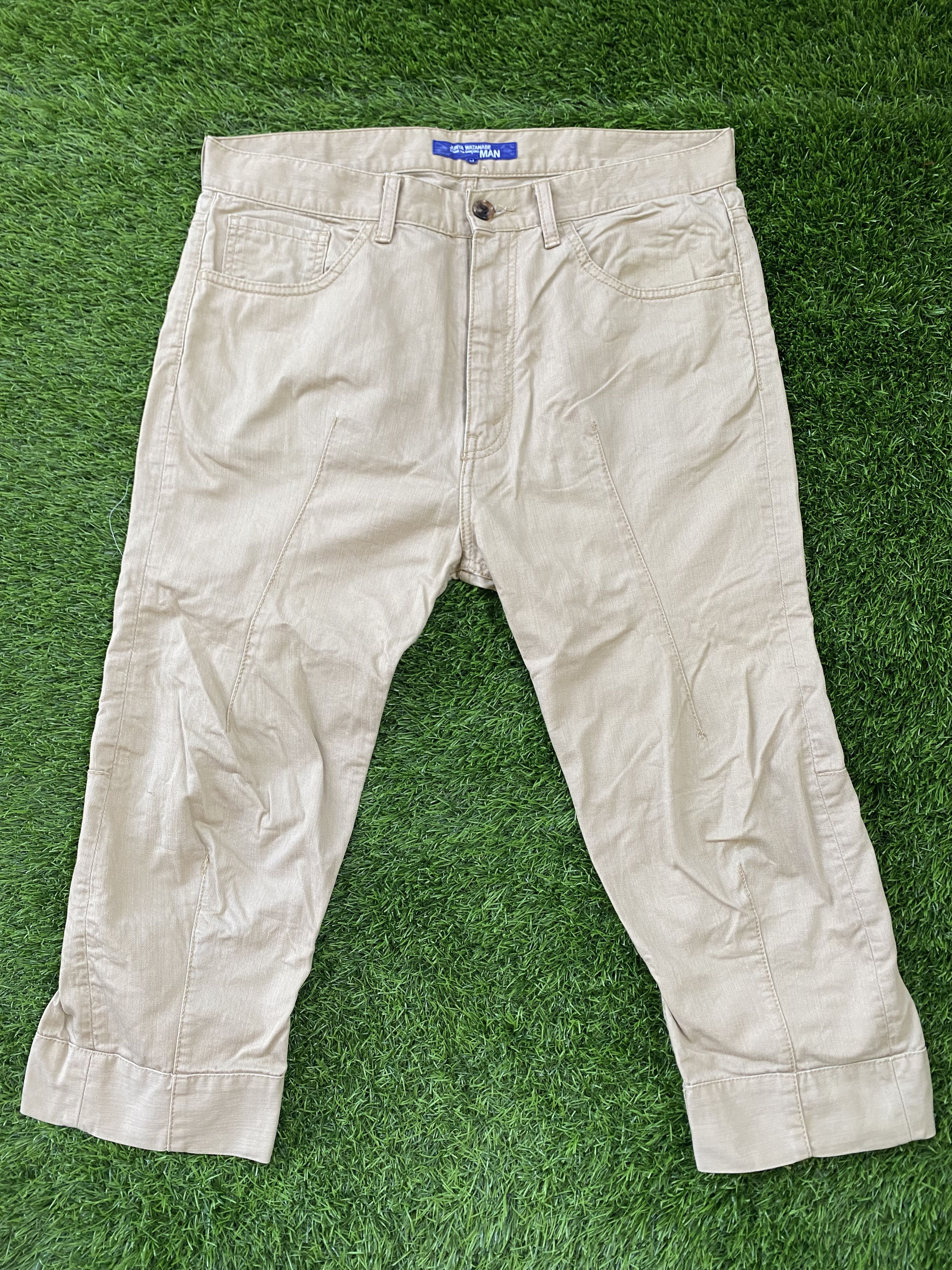 Comme des Garcons × Japanese Brand × Junya Watanabe Vintage Junya Watanabe Comme Des Garcons 3/4 Pants Size US 34 / EU 50 - 1 Thumbnail