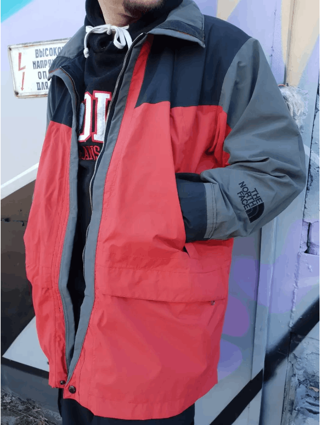 The North Face × Vintage 90s Thunder Bolt Jacket The North Face Shell Size US XL / EU 56 / 4 - 2 Thumbnail
