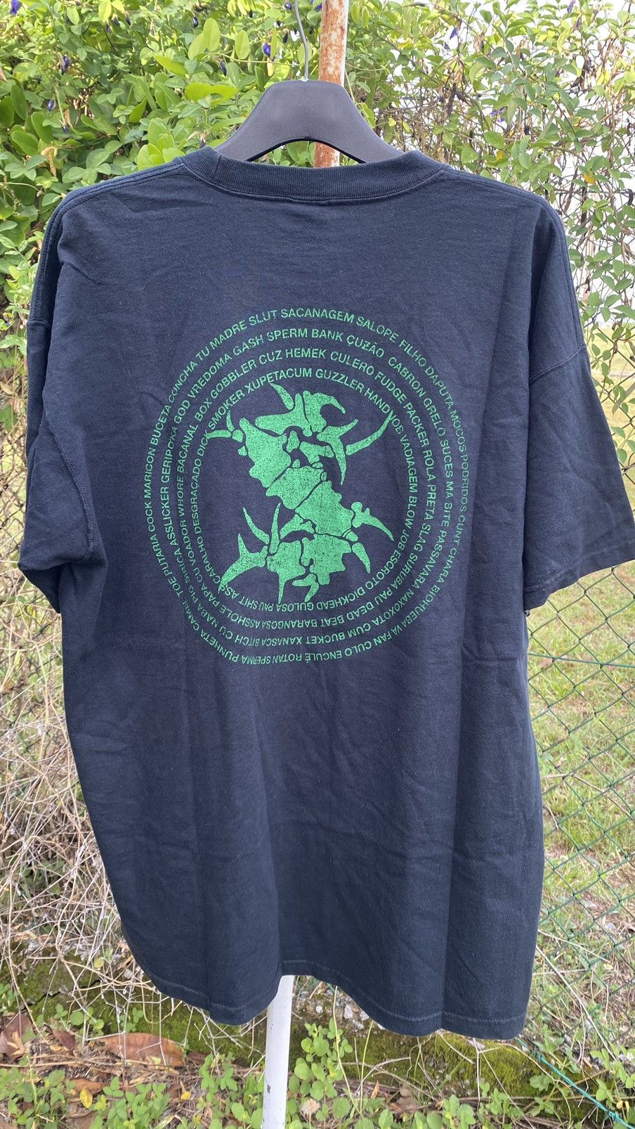 Vintage Sepultura 1992 Third World Posse Blue Grape T Shirt