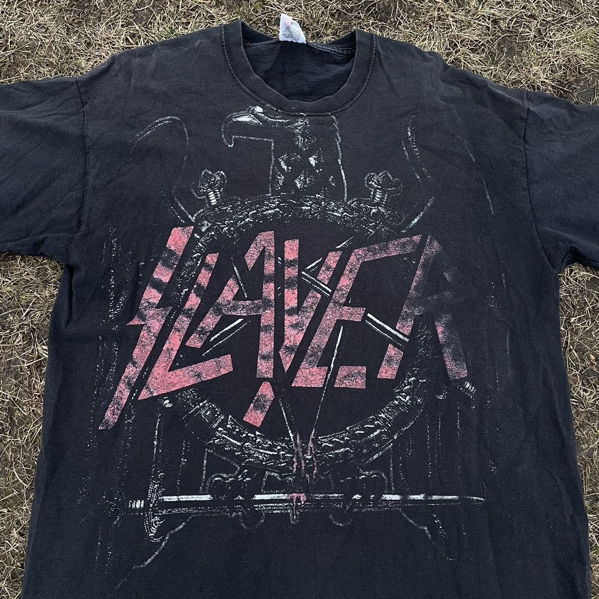 Band Tees Vintage 90s 666 Skulls Slayer Dead Face Horror Tee 90s Size US L / EU 52-54 / 3 - 4 Thumbnail