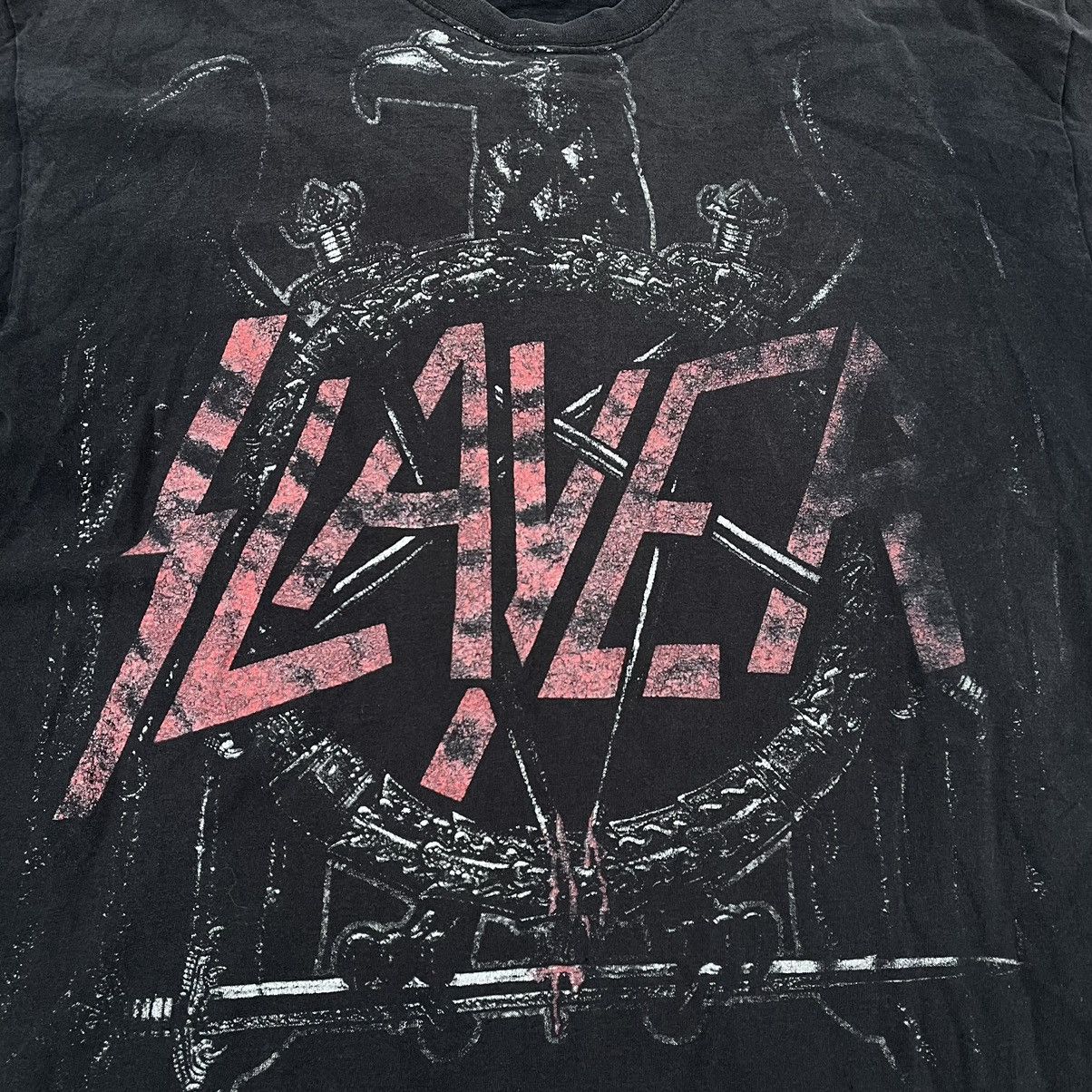 Band Tees Vintage 90s 666 Skulls Slayer Dead Face Horror Tee 90s Size US L / EU 52-54 / 3 - 5 Thumbnail