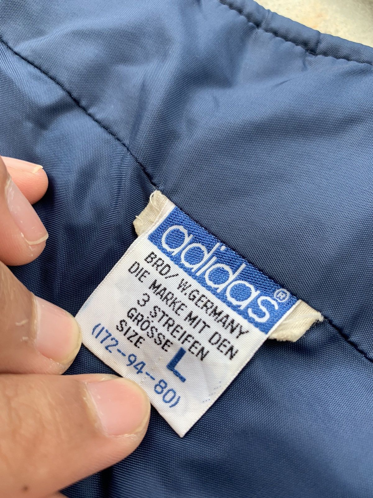 Vintage Vintage 80s Adidas West Germany Overall Waterproof Size US 32 / EU 48 - 5 Thumbnail