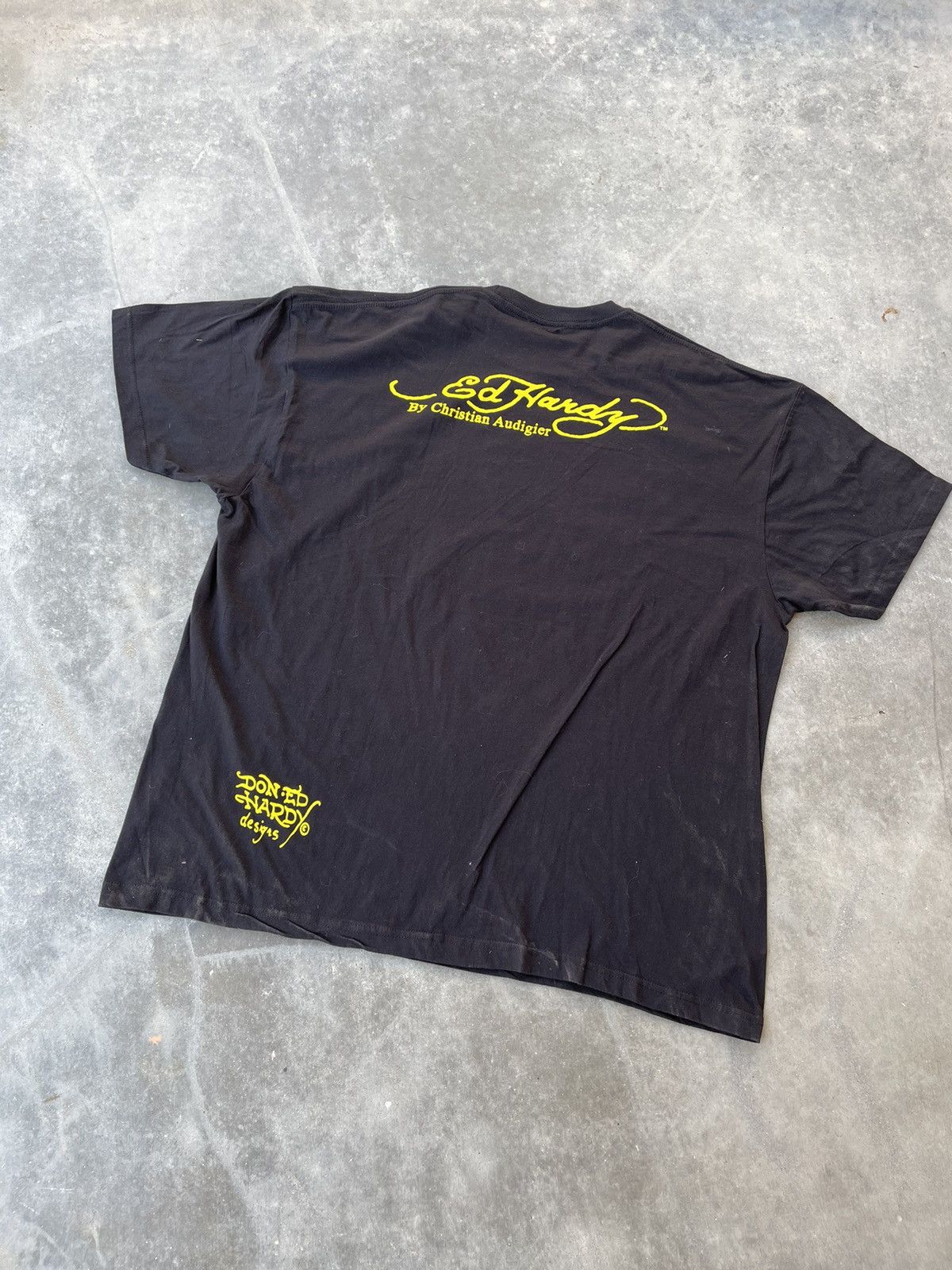 Ed Hardy × Vintage vintage y2k ed hardy skull & flames oversized t-shirt Size US XXL / EU 58 / 5 - 3 Thumbnail