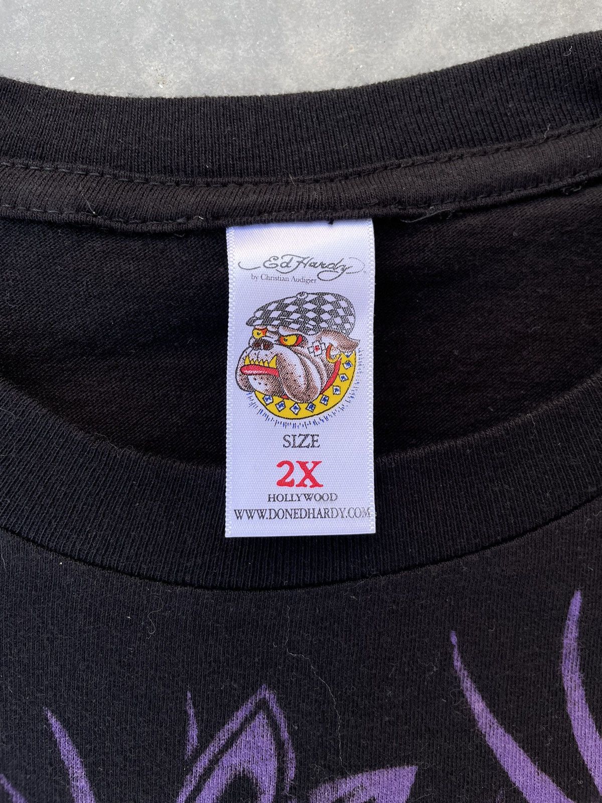 Ed Hardy × Vintage vintage y2k ed hardy skull & flames oversized t-shirt Size US XXL / EU 58 / 5 - 4 Thumbnail
