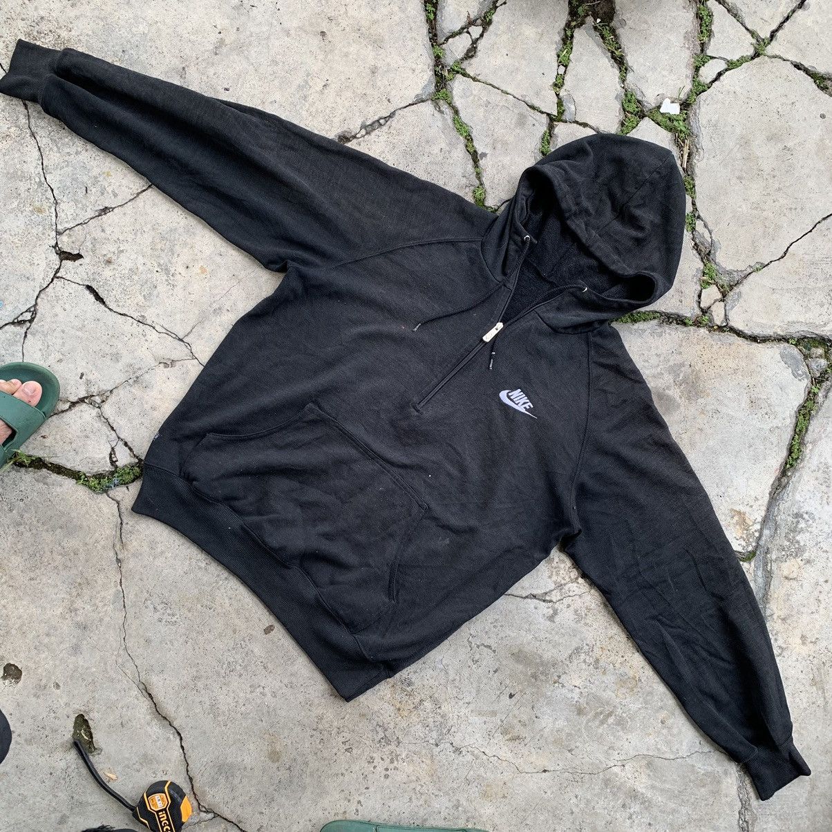 Nike Nike half zipper pull over vintage style hoodie sweatshirt Size US L / EU 52-54 / 3 - 5 Thumbnail