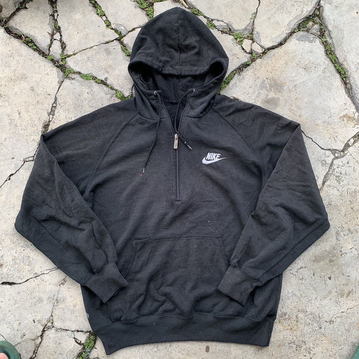 Nike Nike half zipper pull over vintage style hoodie sweatshirt Size US L / EU 52-54 / 3 - 9 Thumbnail