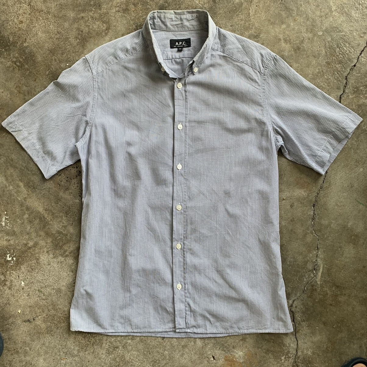 A.P.C. A.P.C rue madame paris button up polo shirt Size US XS / EU 42 / 0 - 8 Thumbnail