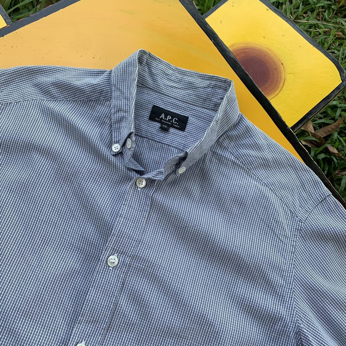 A.P.C. A.P.C rue madame paris button up polo shirt Size US XS / EU 42 / 0 - 2 Thumbnail