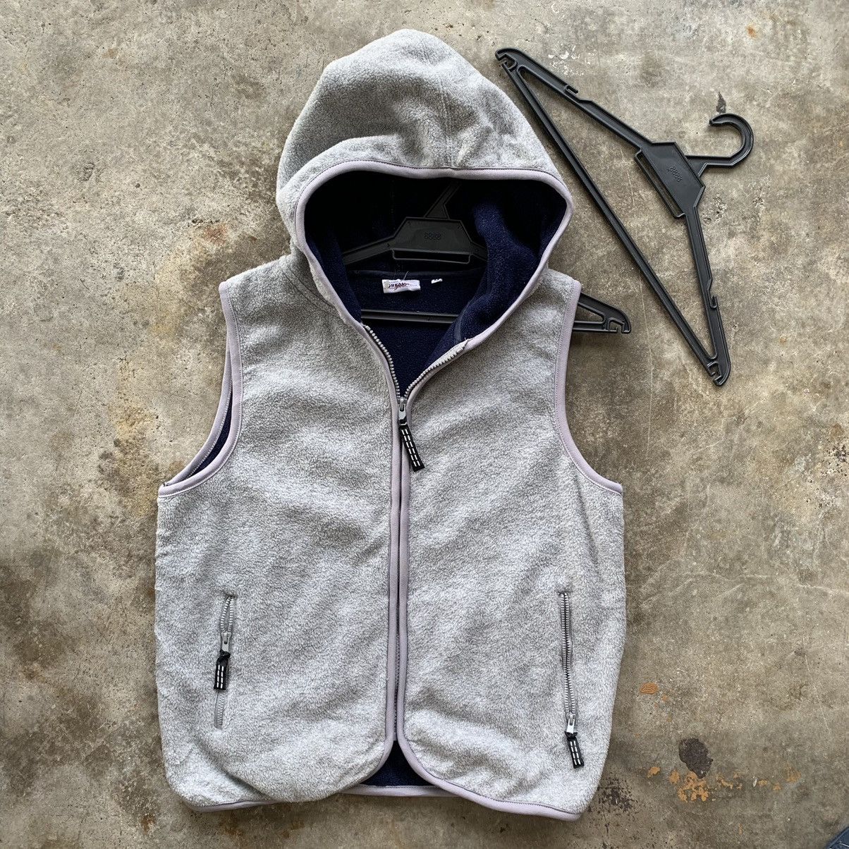 Japanese Brand × Vintage Fleece tank top hoodie zipper jacket Size US M / EU 48-50 / 2 - 5 Thumbnail