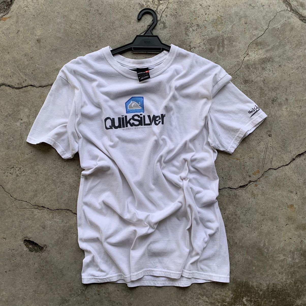 Quiksilver × Vintage Quiksilver vintage y2k white t-shirt tee Size US M / EU 48-50 / 2 - 2 Thumbnail