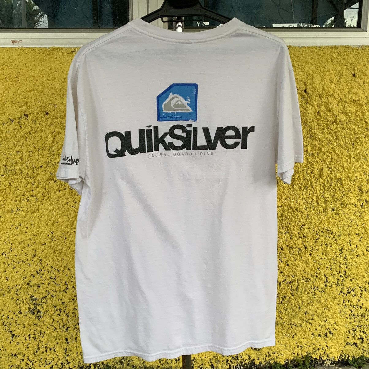 Quiksilver × Vintage Quiksilver vintage y2k white t-shirt tee Size US M / EU 48-50 / 2 - 11 Thumbnail