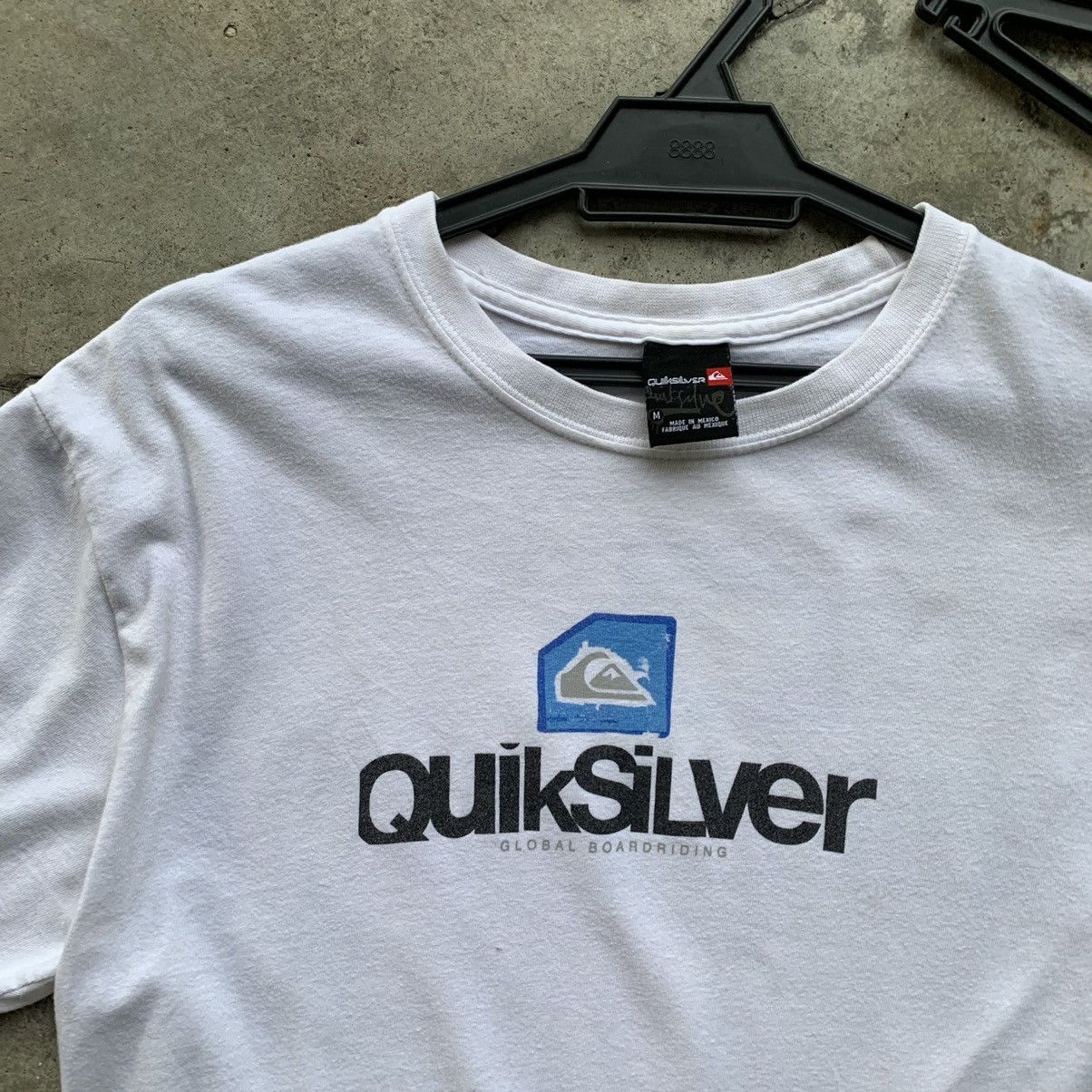 Quiksilver × Vintage Quiksilver vintage y2k white t-shirt tee Size US M / EU 48-50 / 2 - 15 Thumbnail