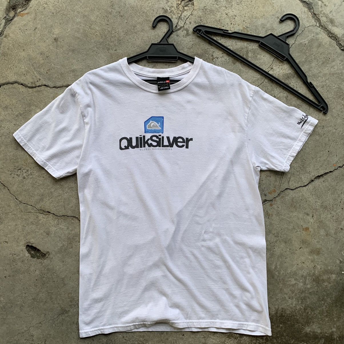 Quiksilver × Vintage Quiksilver vintage y2k white t-shirt tee Size US M / EU 48-50 / 2 - 9 Thumbnail