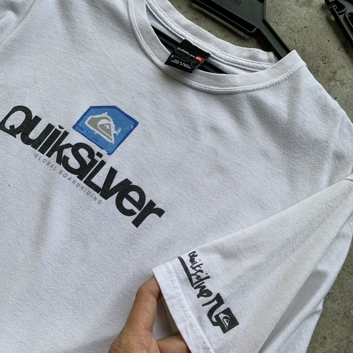 Quiksilver × Vintage Quiksilver vintage y2k white t-shirt tee Size US M / EU 48-50 / 2 - 7 Thumbnail