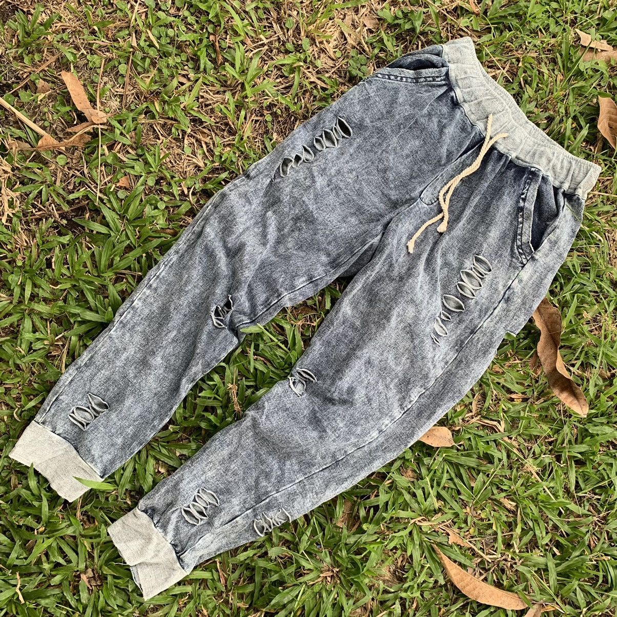 Japanese Brand Distressed joggerpants design style Size US 26 / EU 42 - 9 Thumbnail