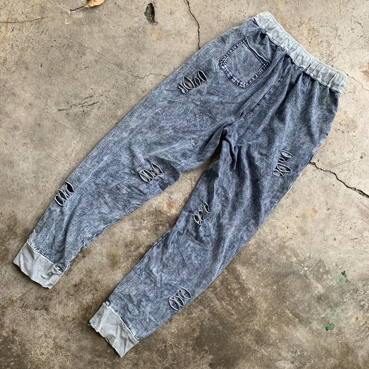 Japanese Brand Distressed joggerpants design style Size US 26 / EU 42 - 3 Thumbnail