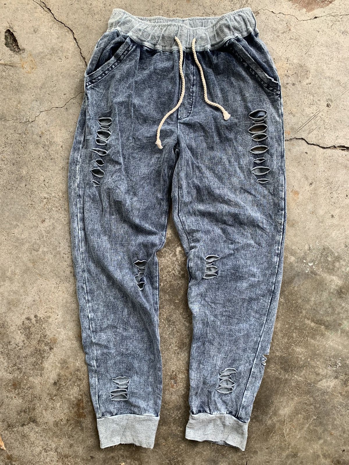 Japanese Brand Distressed joggerpants design style Size US 26 / EU 42 - 5 Thumbnail