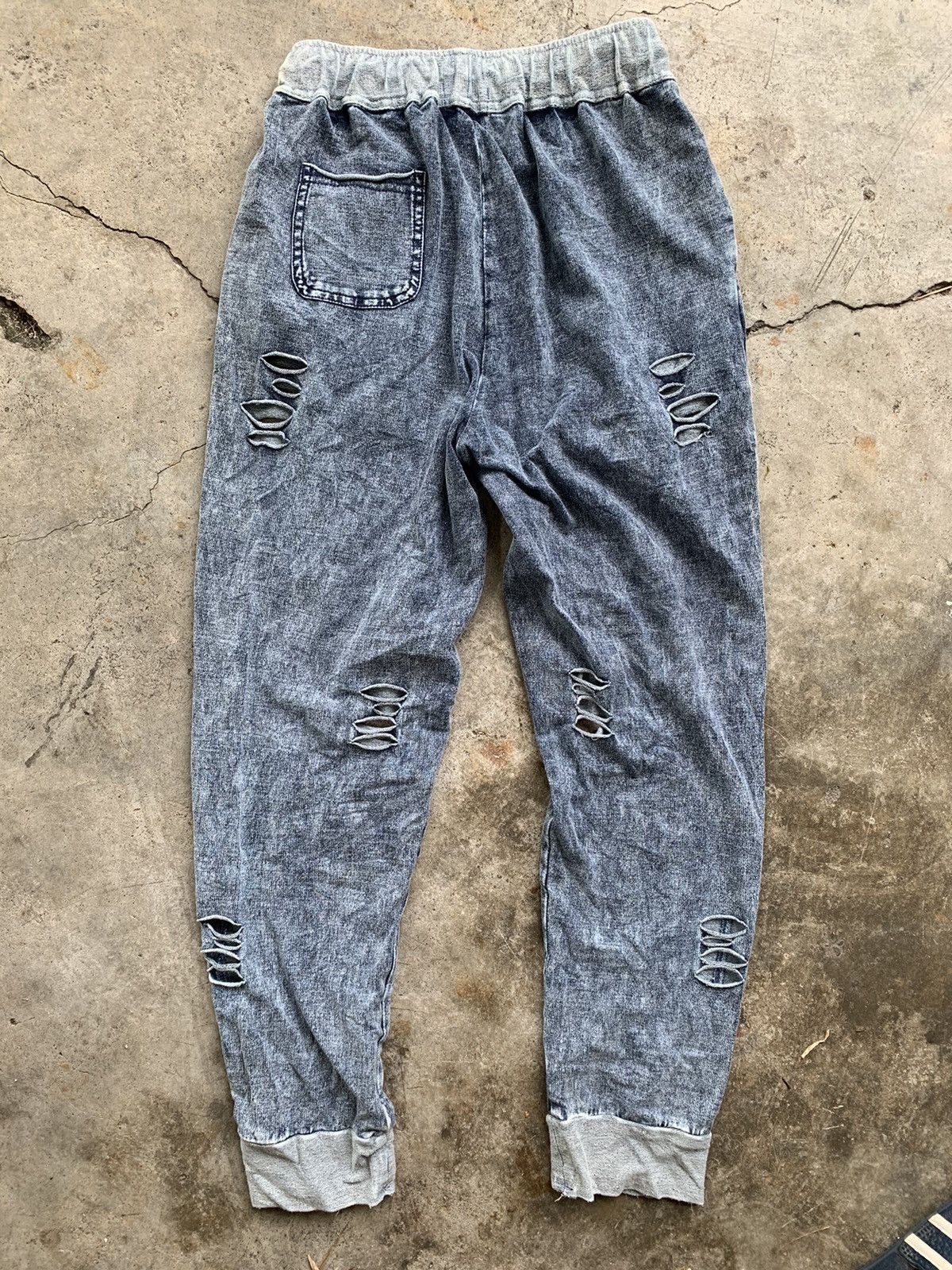 Japanese Brand Distressed joggerpants design style Size US 26 / EU 42 - 6 Thumbnail