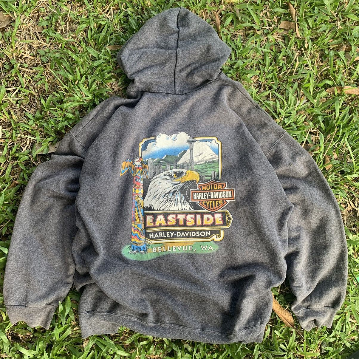 Harley Davidson Harley Davidson vintage sweater hoodie zipper Size US XL / EU 56 / 4 - 8 Thumbnail
