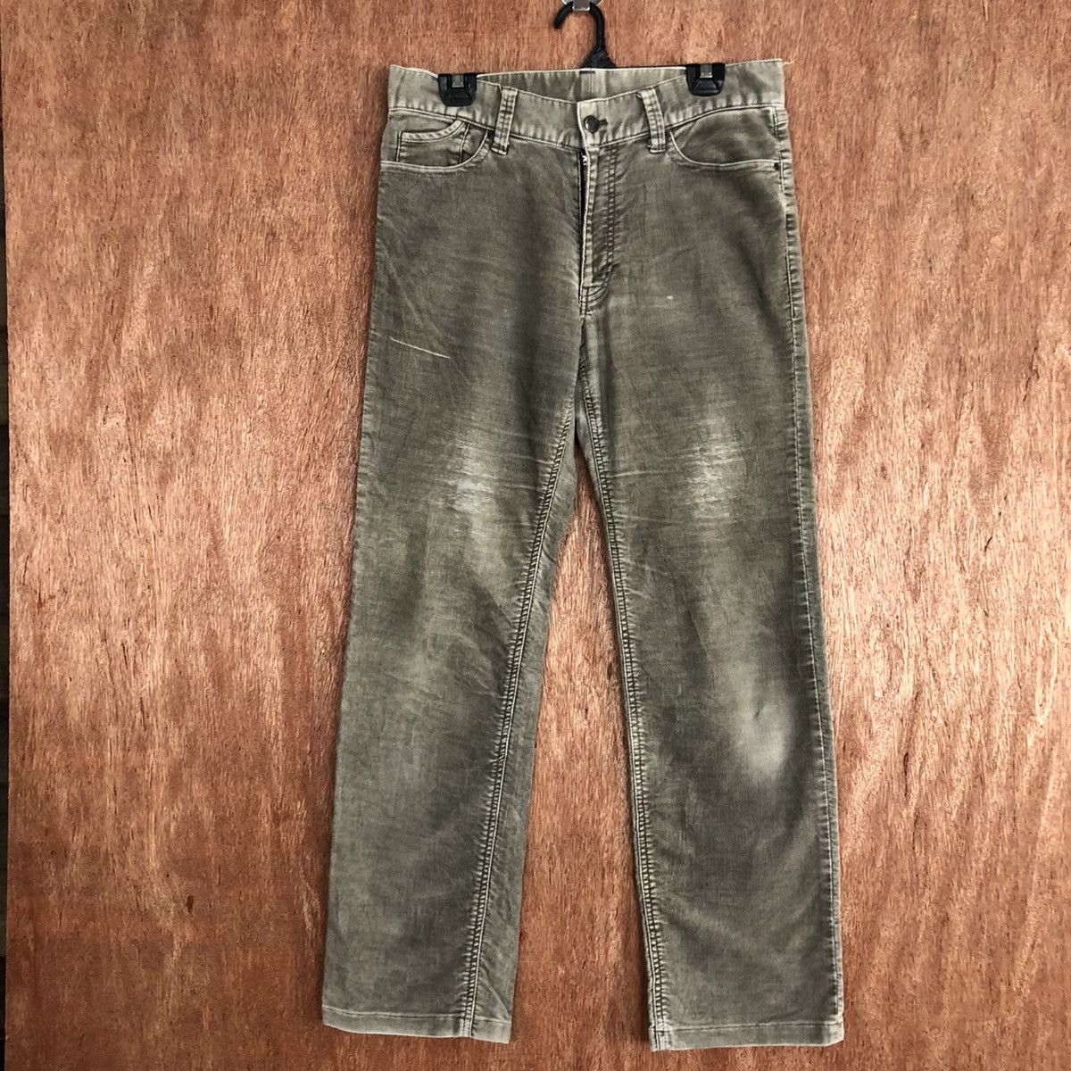 image of Corduroi Club Intermezzo Grey Corduroy Vintage Pants C755, Men's (Size 31)