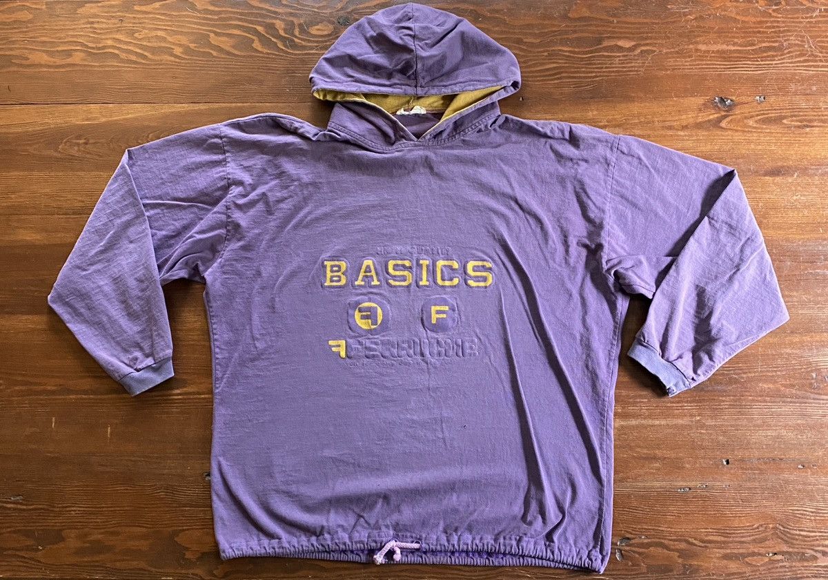 Vintage Vintage 80’s Ferruche Distressed Purple Hoodie Tee Size US XL / EU 56 / 4 - 2 Thumbnail