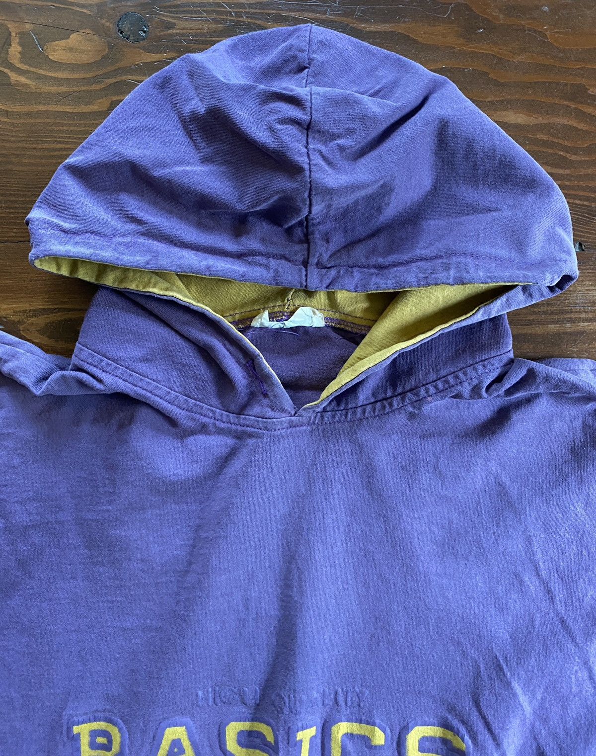 Vintage Vintage 80’s Ferruche Distressed Purple Hoodie Tee Size US XL / EU 56 / 4 - 11 Thumbnail