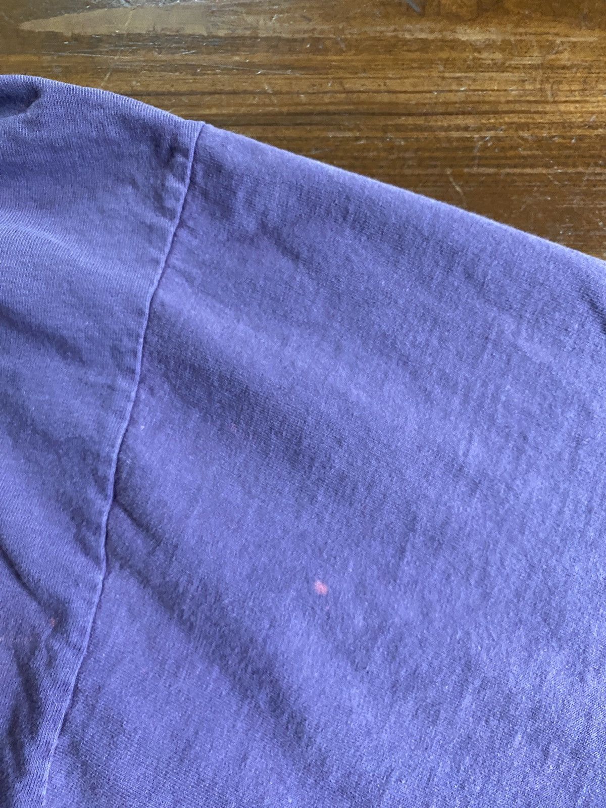 Vintage Vintage 80’s Ferruche Distressed Purple Hoodie Tee Size US XL / EU 56 / 4 - 22 Thumbnail