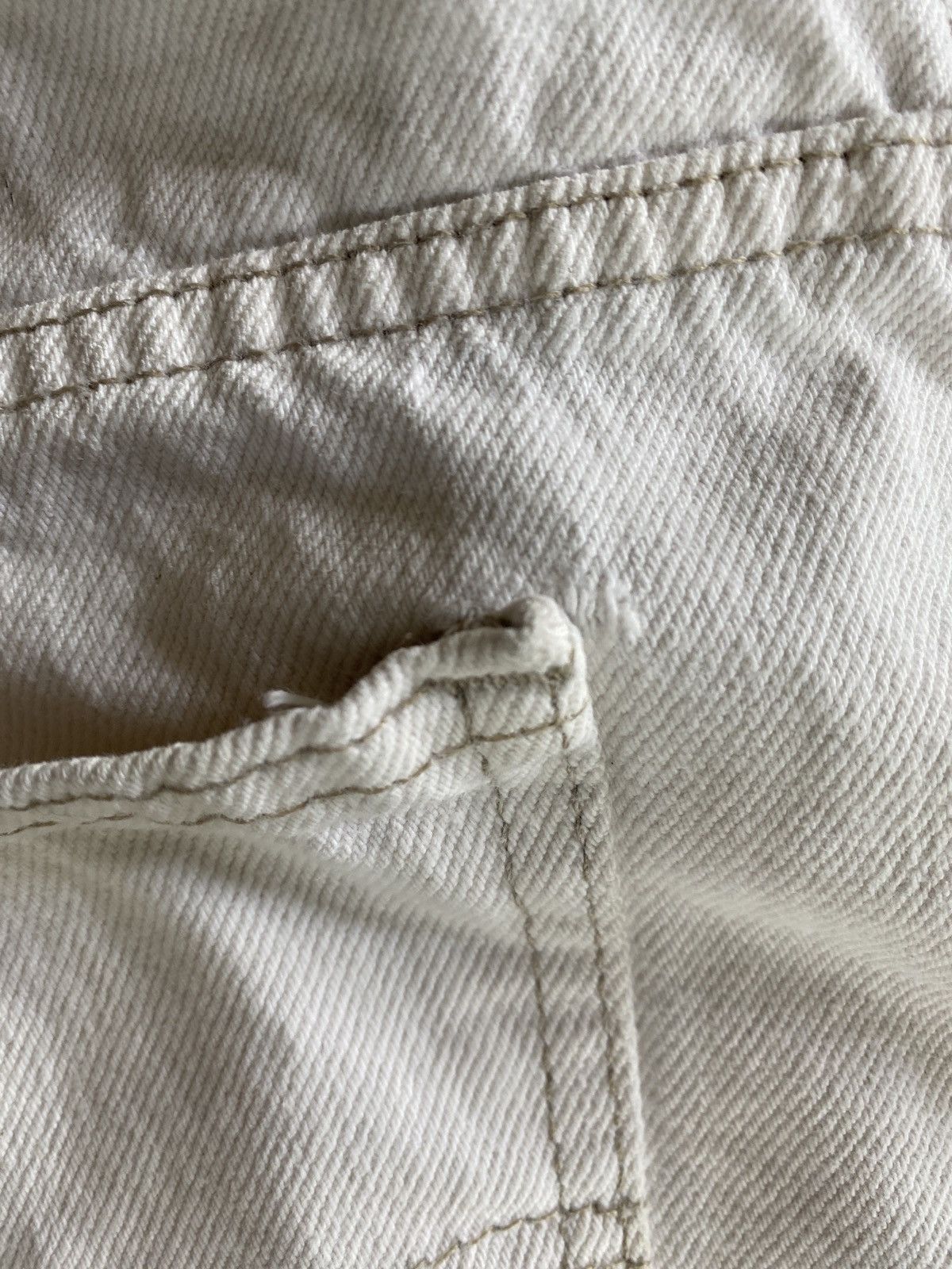 Levi's × Vintage Vintage ‘95 Levi’s 550 Orange Tab White Relaxed Jean Shorts Size US 37 - 22 Thumbnail