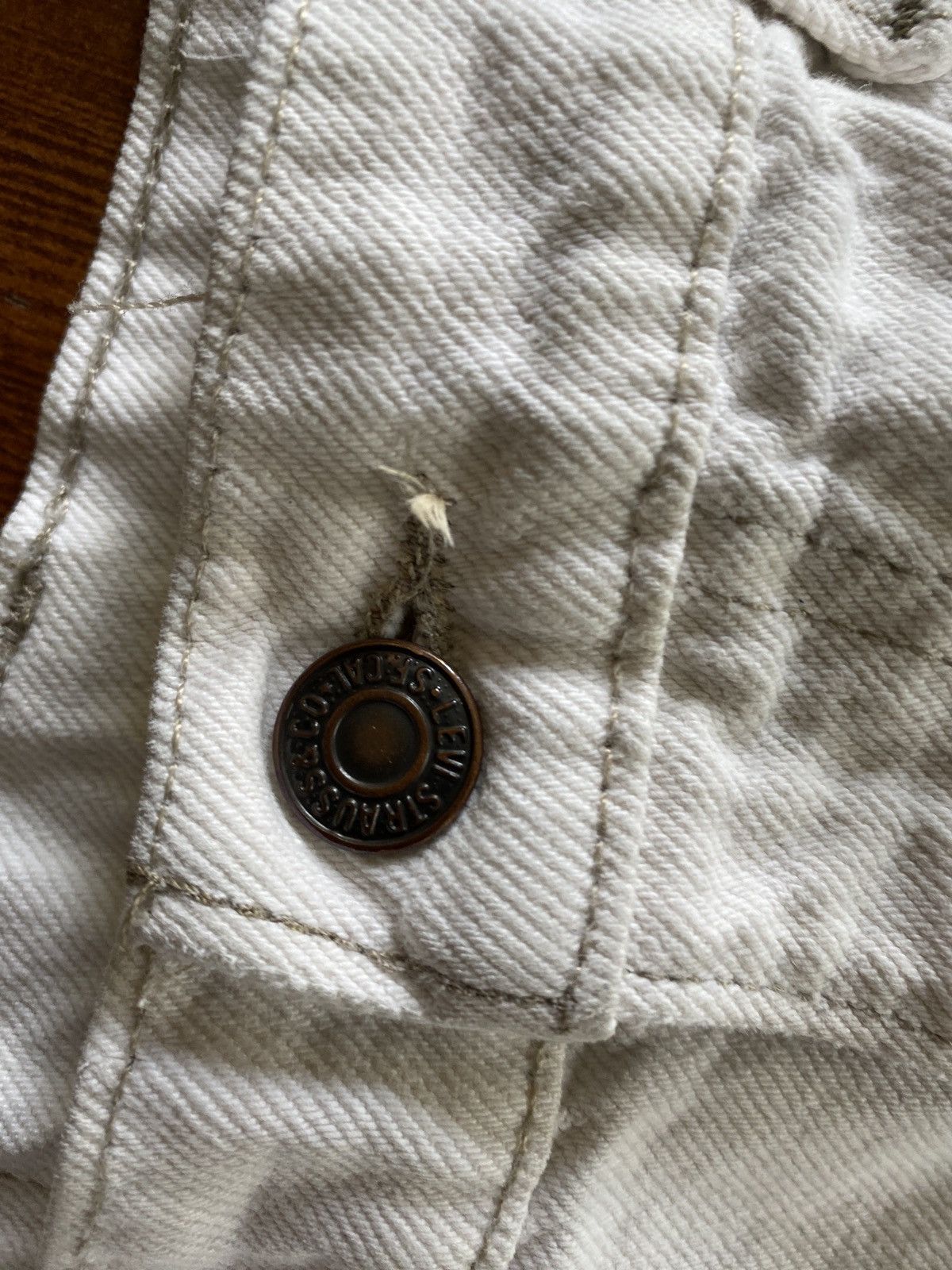 Levi's × Vintage Vintage ‘95 Levi’s 550 Orange Tab White Relaxed Jean Shorts Size US 37 - 19 Thumbnail