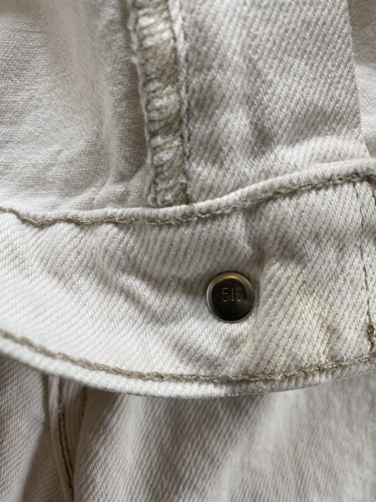 Levi's × Vintage Vintage ‘95 Levi’s 550 Orange Tab White Relaxed Jean Shorts Size US 37 - 13 Thumbnail