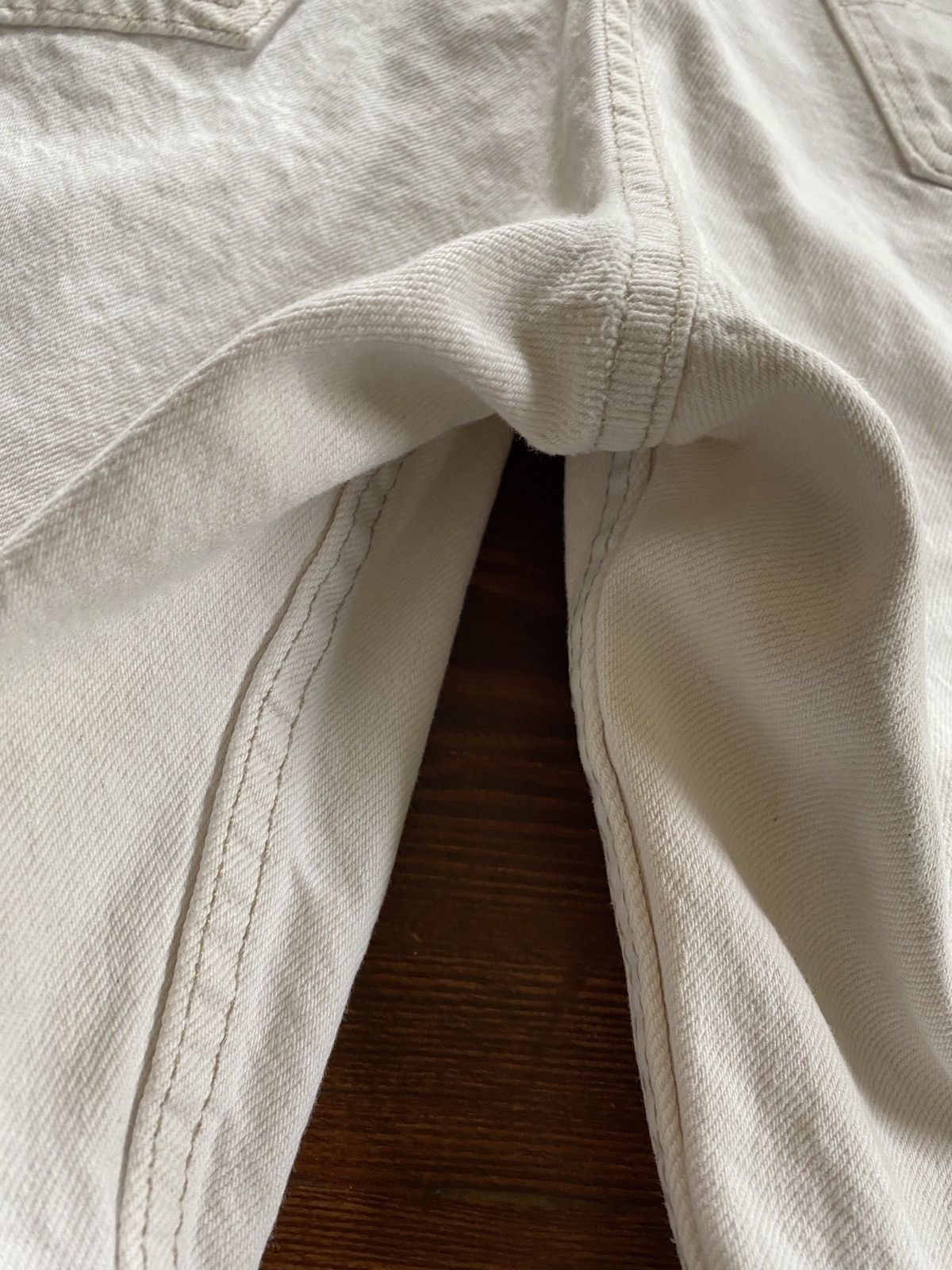 Levi's × Vintage Vintage ‘95 Levi’s 550 Orange Tab White Relaxed Jean Shorts Size US 37 - 6 Thumbnail