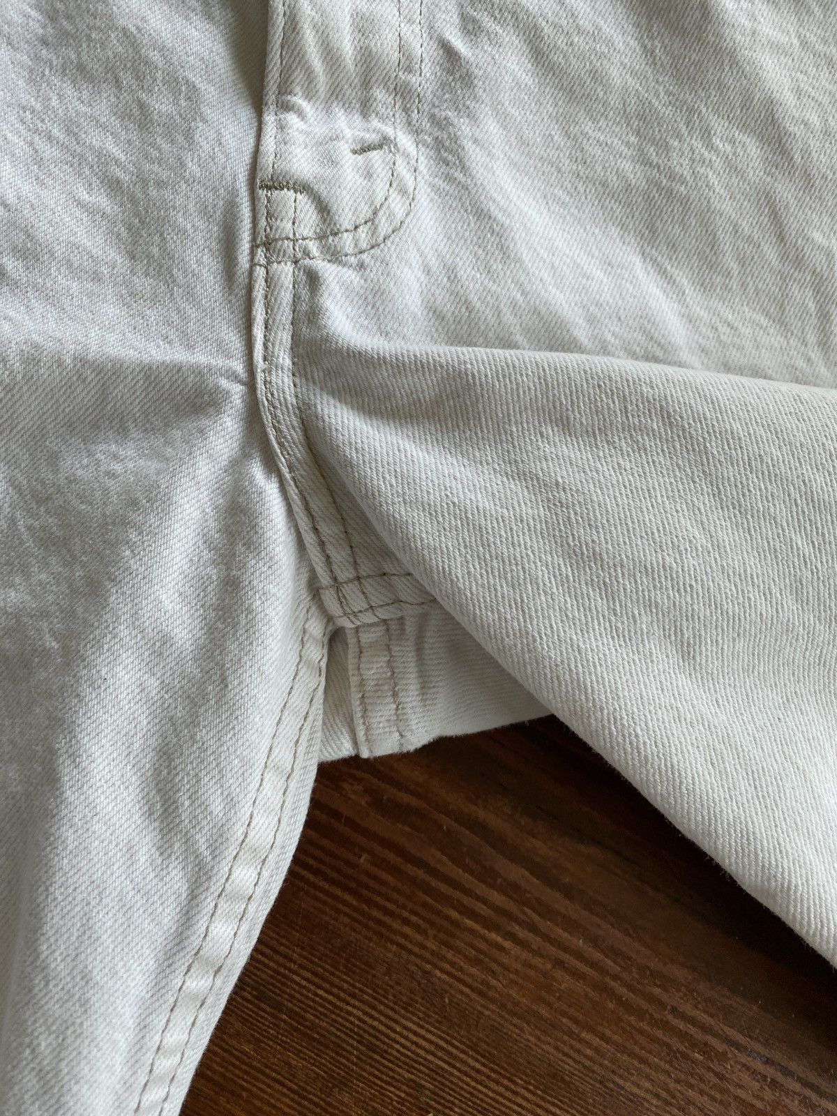 Levi's × Vintage Vintage ‘95 Levi’s 550 Orange Tab White Relaxed Jean Shorts Size US 37 - 18 Thumbnail