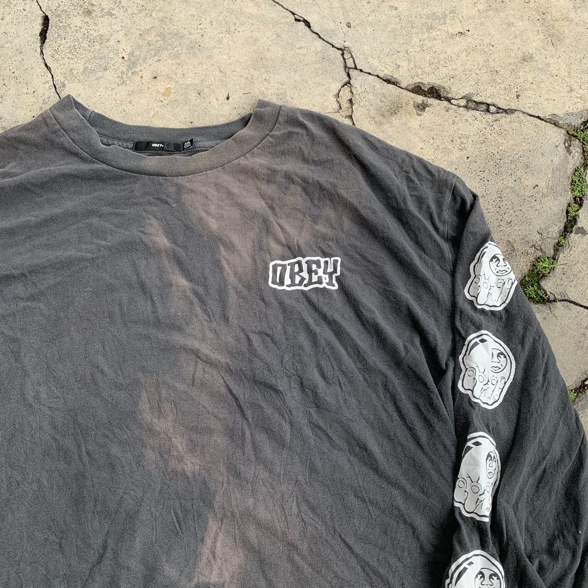 Obey × Vintage Obey long sleeve sunfaded streetwear style Size US XXL / EU 58 / 5 - 5 Thumbnail