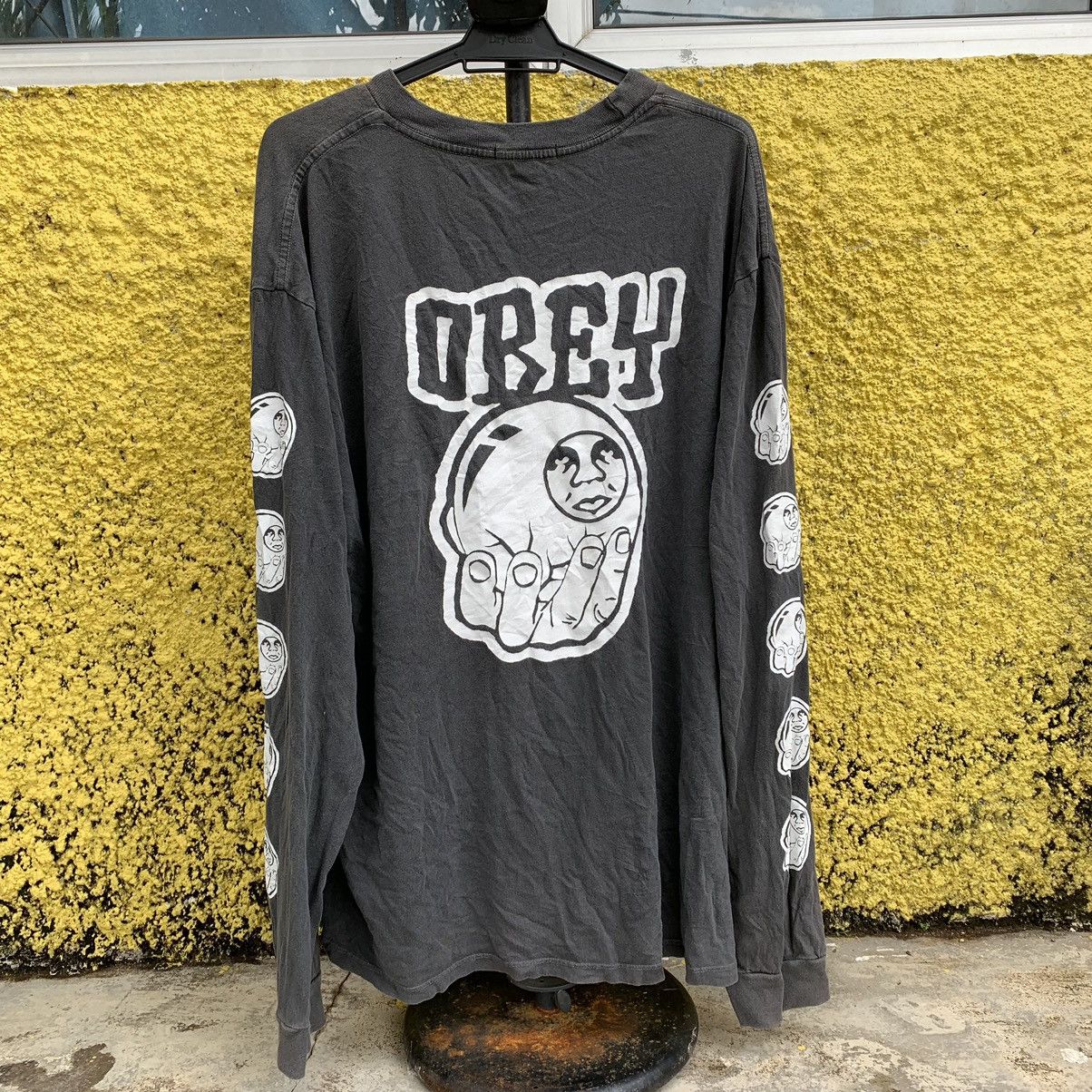 Obey × Vintage Obey long sleeve sunfaded streetwear style Size US XXL / EU 58 / 5 - 1 Thumbnail