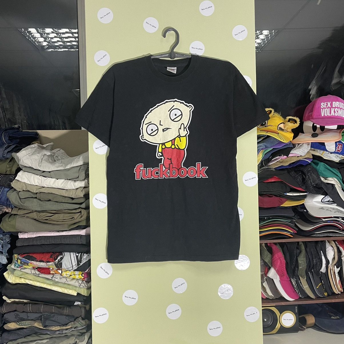 Vintage Vintage Y2K Graphic Tee Faded Black Cartoon Print Cropped S Size US S / EU 44-46 / 1 - 1 Thumbnail