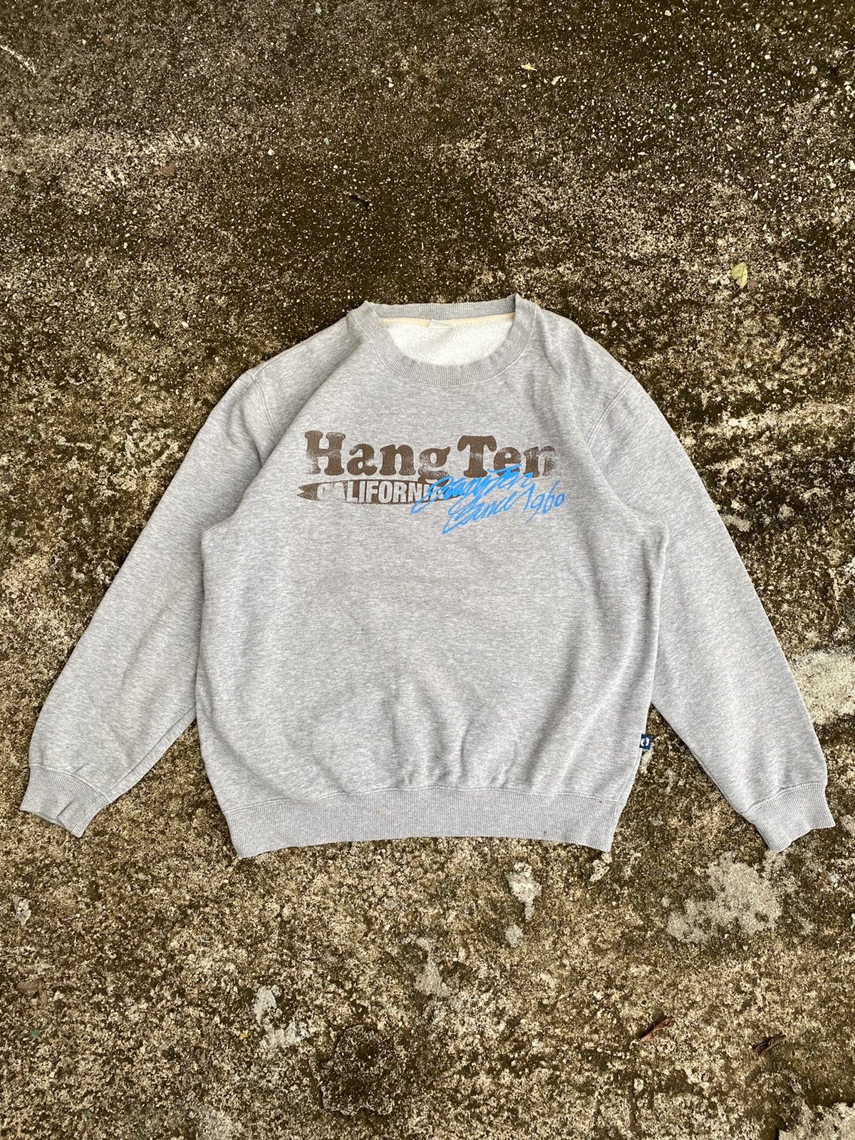 Hang Ten Vintage Hang Ten California Big Logo 1960 Sweatshirt Size US L / EU 52-54 / 3 - 1 Thumbnail