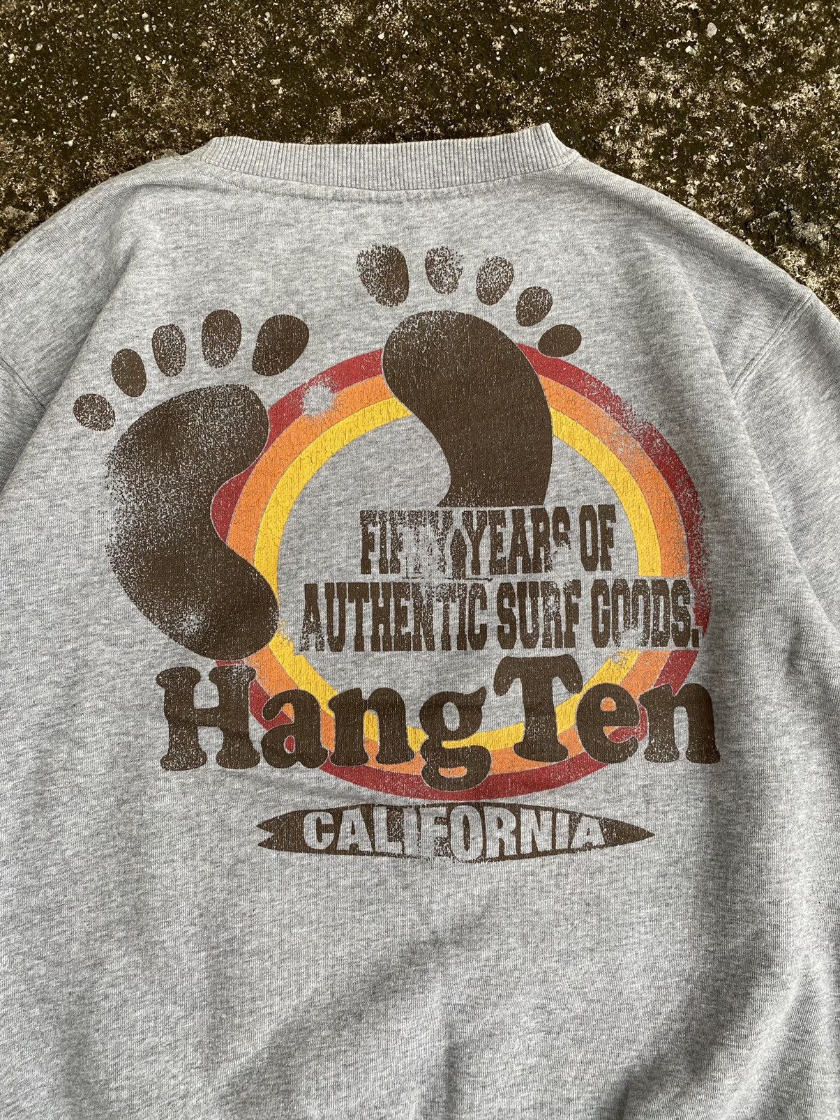 Hang Ten Vintage Hang Ten California Big Logo 1960 Sweatshirt Size US L / EU 52-54 / 3 - 6 Thumbnail